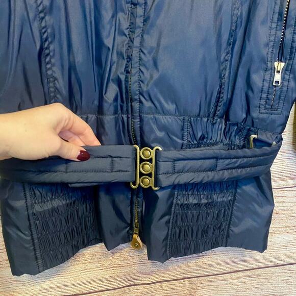 Vintage Women's Innsbruck Full Zip Ski Jacket Aztec Embroidered Size M Belted - Picture 4 of 8